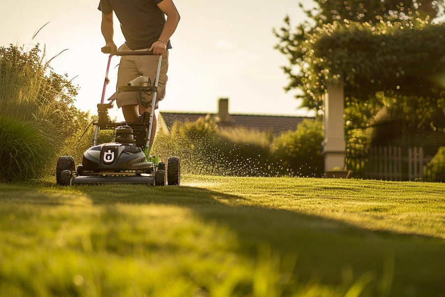 lawn mower self propelled electric